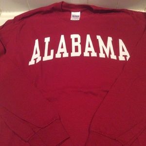 ALABAMA CRIMSON TIDE Red Medium L/S NCAA T Shirt